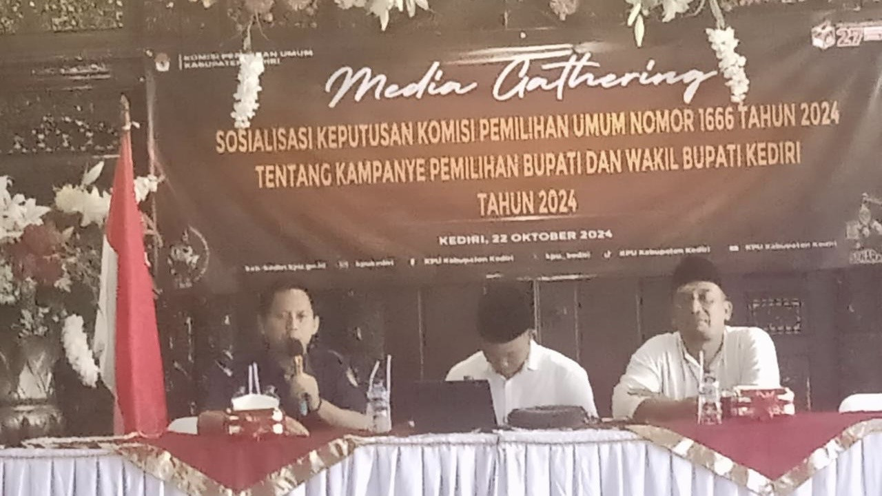 KPU Kabupaten Kediri Sosialisasikan Pedoman Teknis Kampanye Pilkada 2024