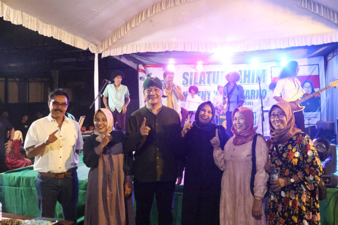 Deny saat kampanye di Kandangan. (Foto: Bima/jatimnow.com)