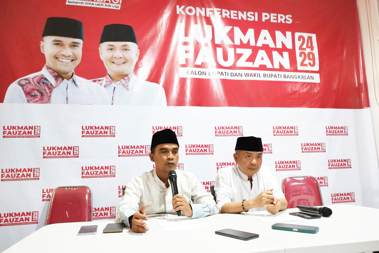 Paslon Pilbup Bangkalan Lukman Hakim -Fauzan Jakfar (Foto: Fathor Rahman/jatimnow.com)