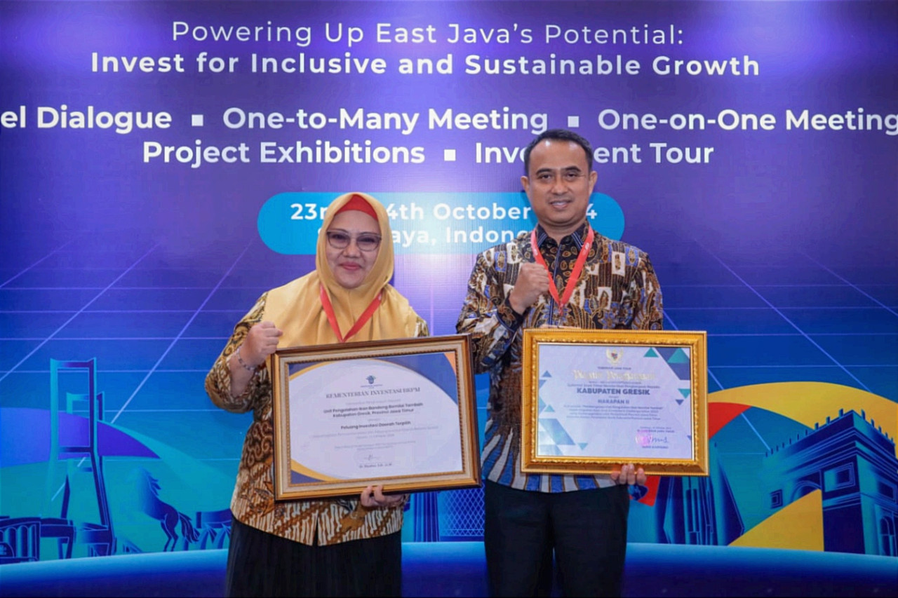Pemkab Gresik Raih 2 Penghargaan di East Java Investment Forum