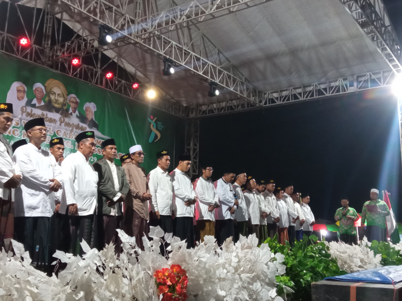 Pelantikan Pengurus MWC dan Ranting NU Bangsalsari (Foto: Sugianto/jatimnow.com)