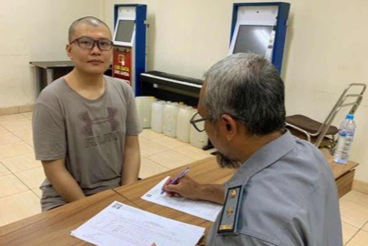 Kondisi Ronald Tannur saat ini (Foto: Kanwil Kemenkumham Jatim for jatimnow.com)