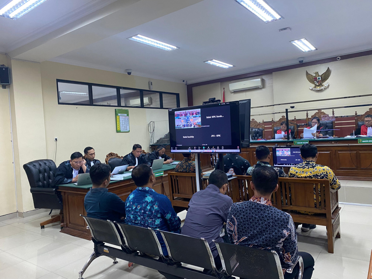 Suasana sidang korupsi BPPD Sidoarjo (foto: Alim for jatimnow.com)