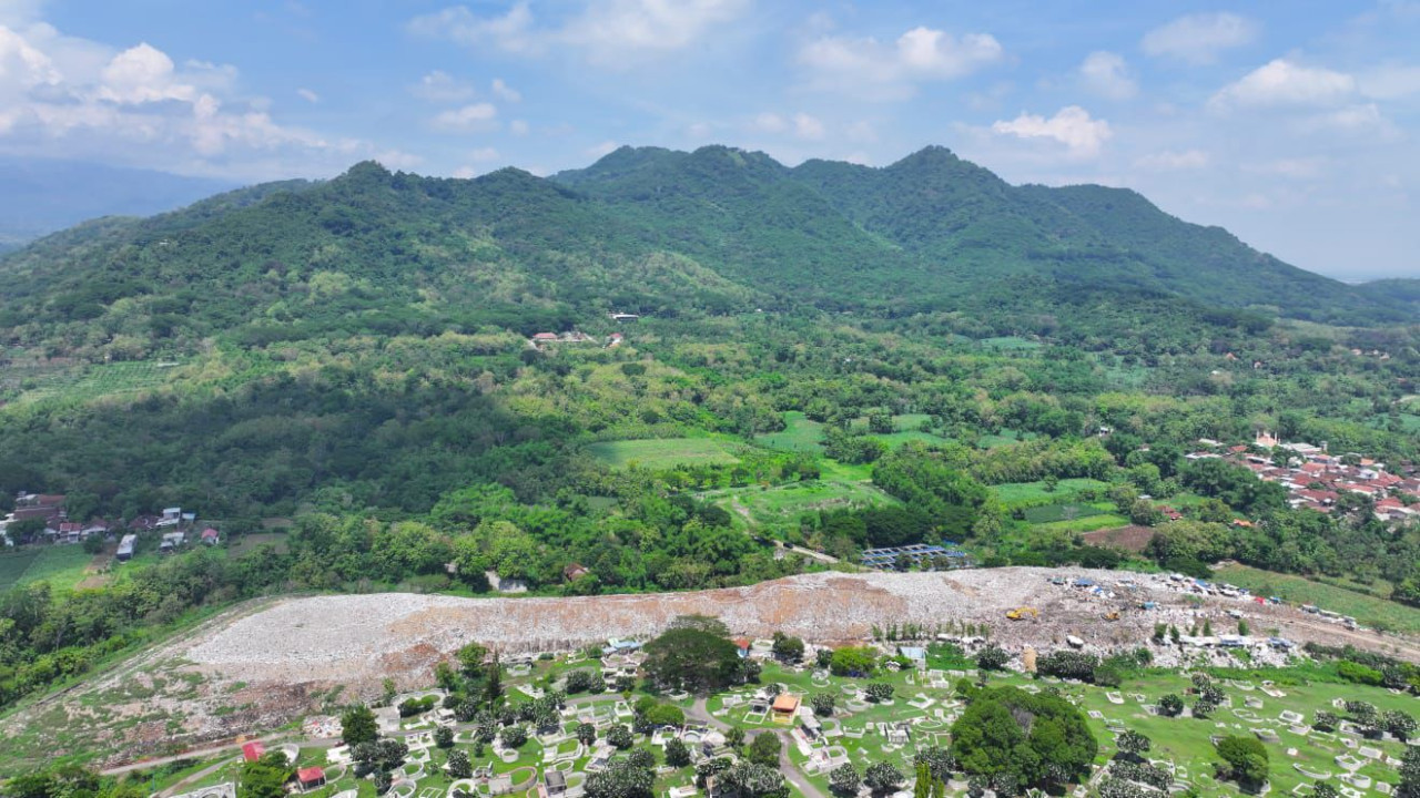 Kondisi TPA Klotok Kota Kediri kini. (Foto: Pemkot Kediri/jatimnow.com)