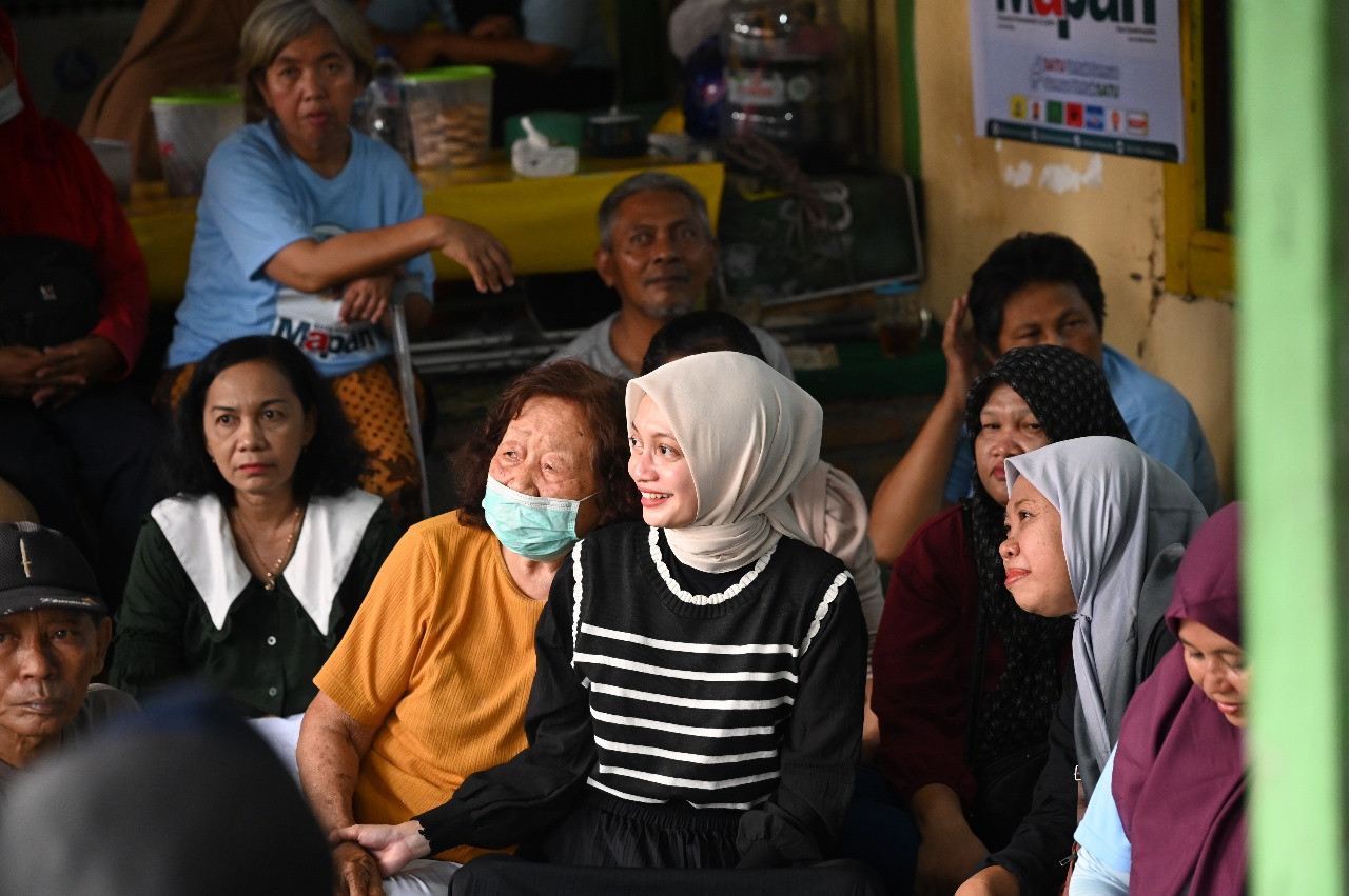 Vinanda saat berada di rumah disabilitas Gema Nurani. (Foto: Emil for jatimnow.com)