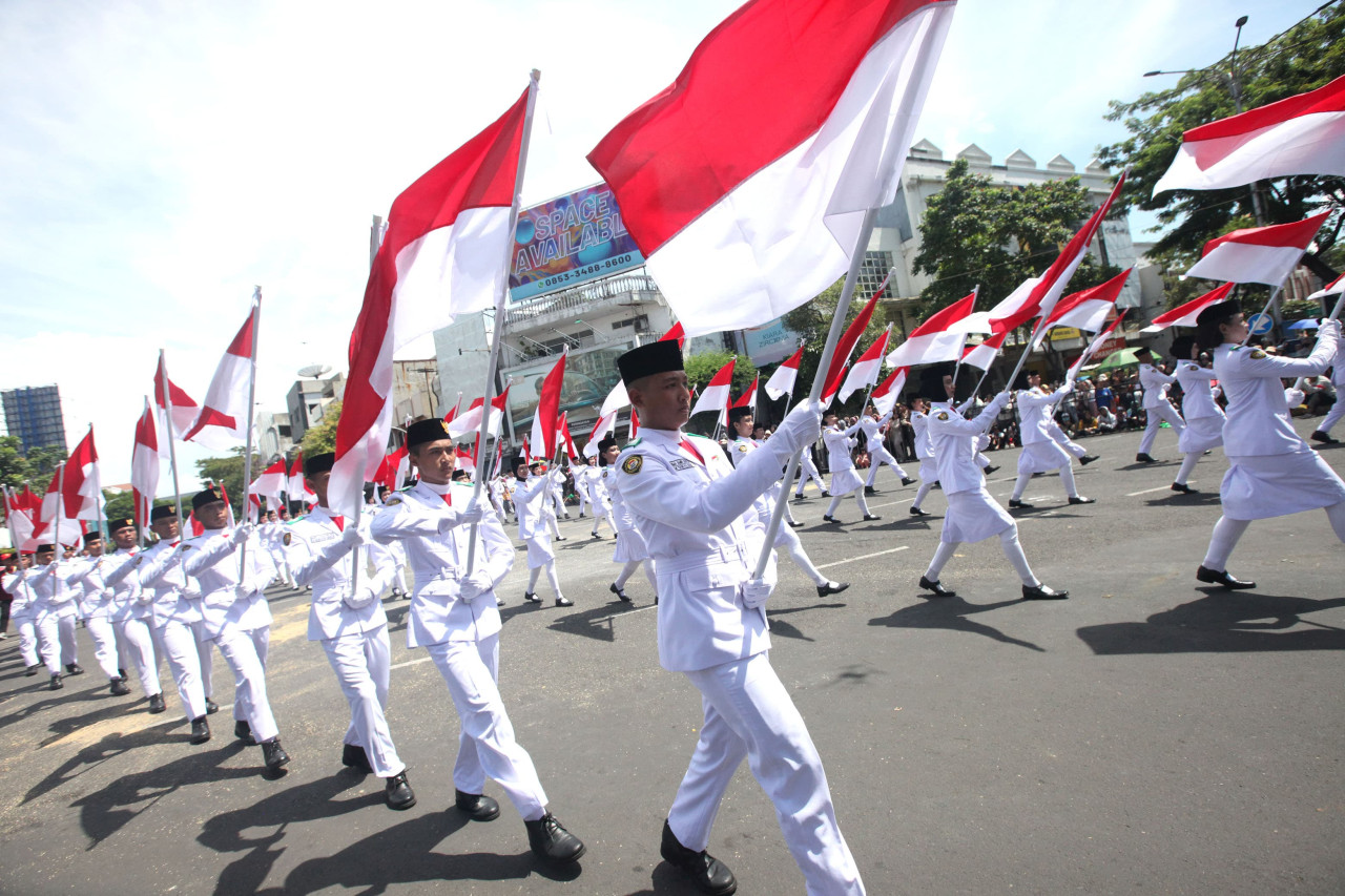 Kemeriahan parade juang Surabaya (Foto: Pemkot Surabaya for jatimnow.com)