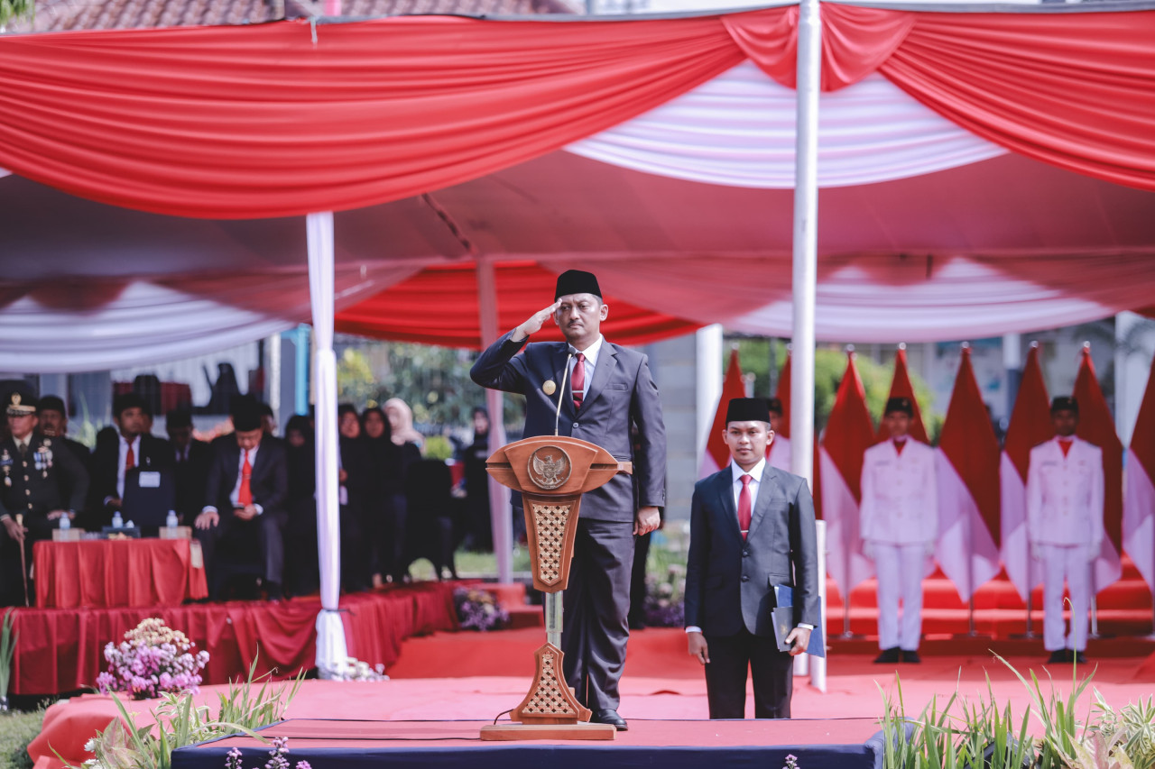 Peringatan Hari Pahlawan 2024 di Lapangan Sukorambi Jember. (Foto: Diskominfo Jember)