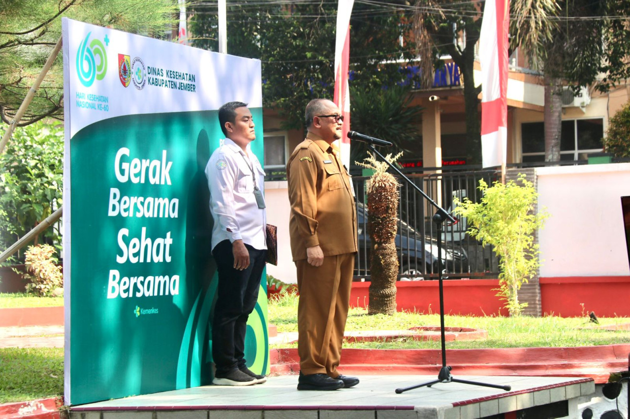 Peringatan Hari Kesehatan di Dinkes Jember. (Foto-foto: Diskominfo Jember)
