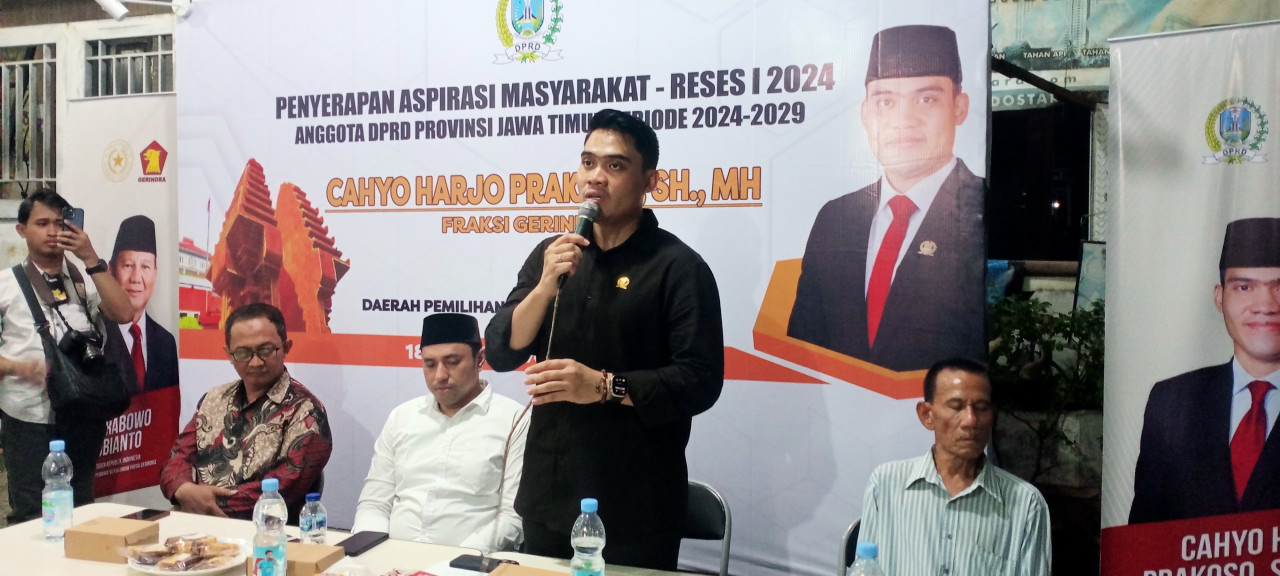 Anggota DPRD Jatim Cahyo Harjo Prakoso mengelar reses di Surabaya. (Foto: Zaki Zubaidi/jatimnow.com)