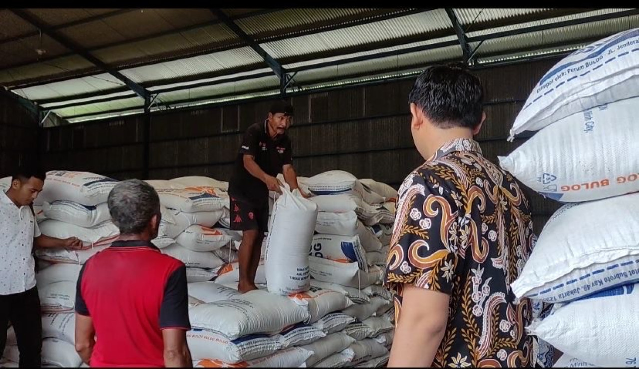 Gudang bulog Pacitan beberapa waktu (Foto: Ahmad Fauzani/jatimnow.com)