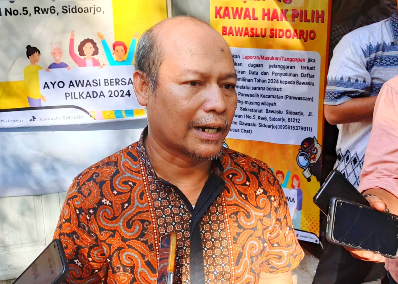 Ketua Bawaslu Sidoarjo Agung Nugraha. (Foto: Ahaddiini HM/jatimnow.com)