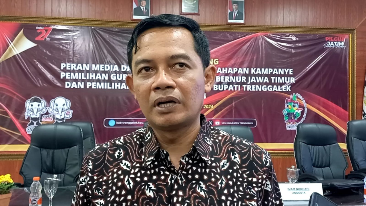 Komisioner KPU Trenggalek, Imam Nurhadi. (Foto: Bramanta Pamungkas/jatimnow.com)