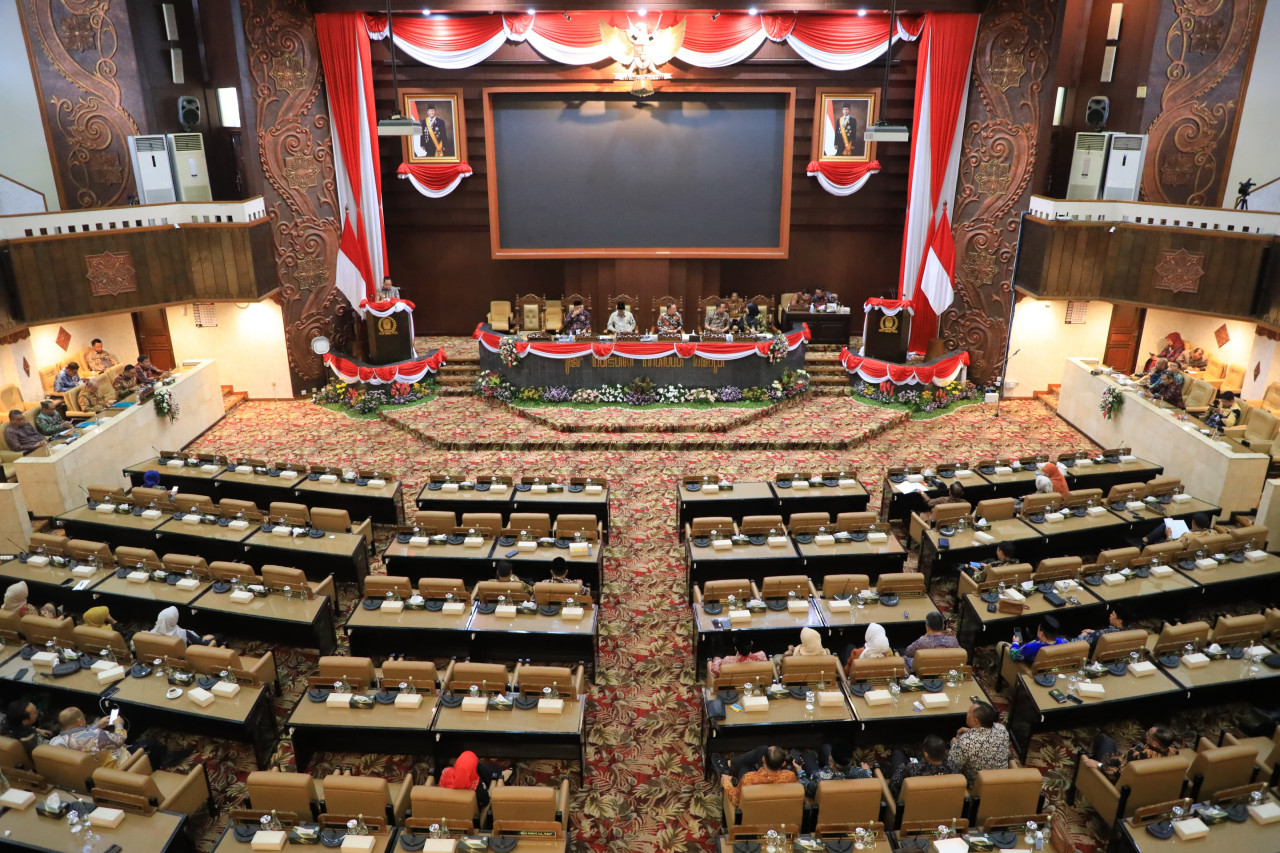 Suasana Paripurna di Kantor DPRD Jatim (dok.jatimnow.com)