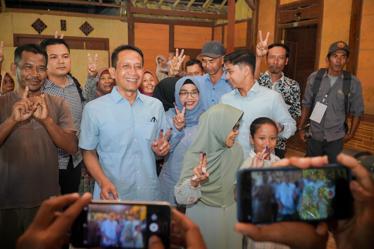 Paslon Bupati dan Wakil Bupati Bojonegoro nomor urut 2, Setyo Wahono-Nurul Azizah.