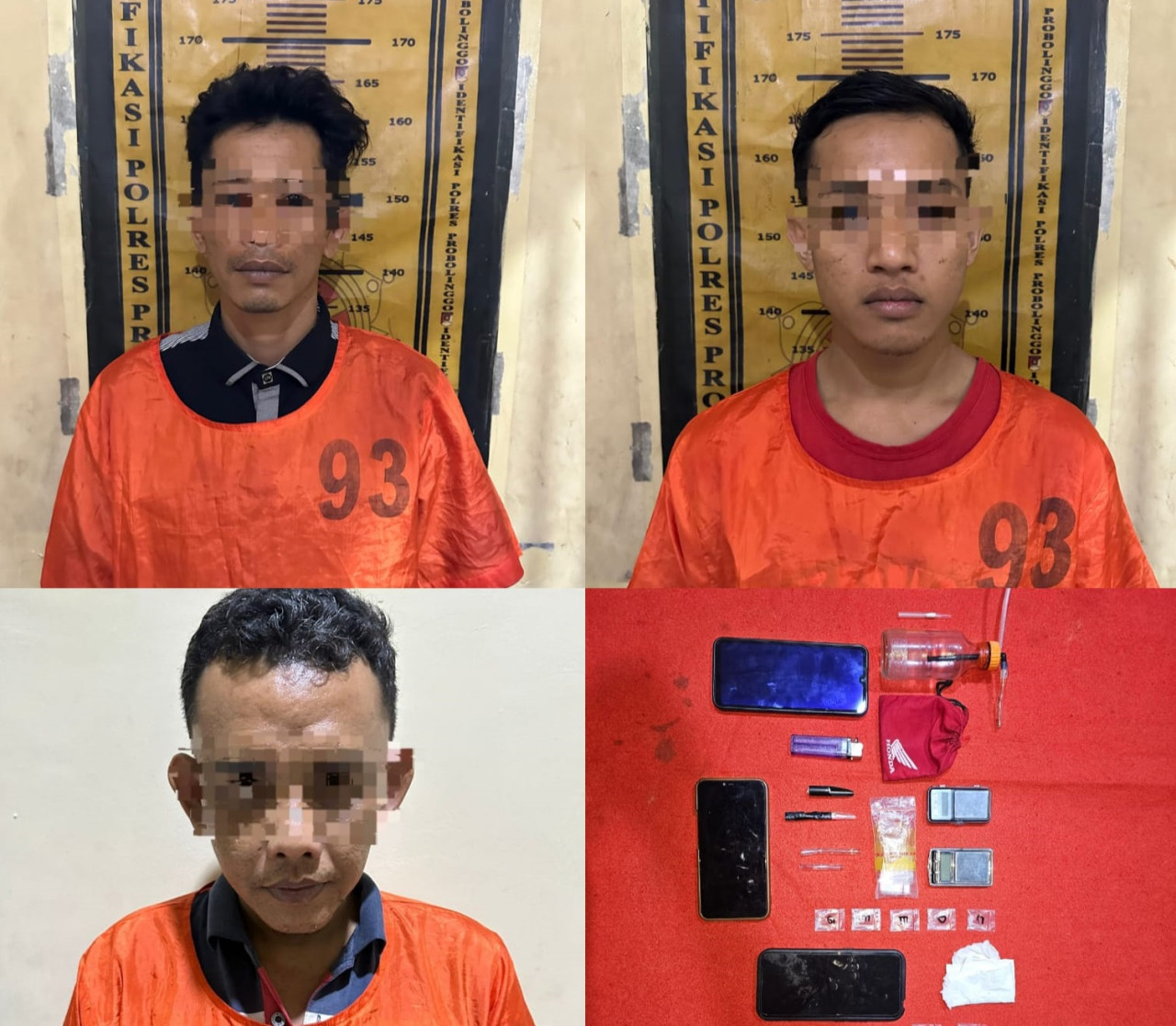 3 Pria di Probolinggo Digerebek Polisi saat Asyik Pesta Sabu