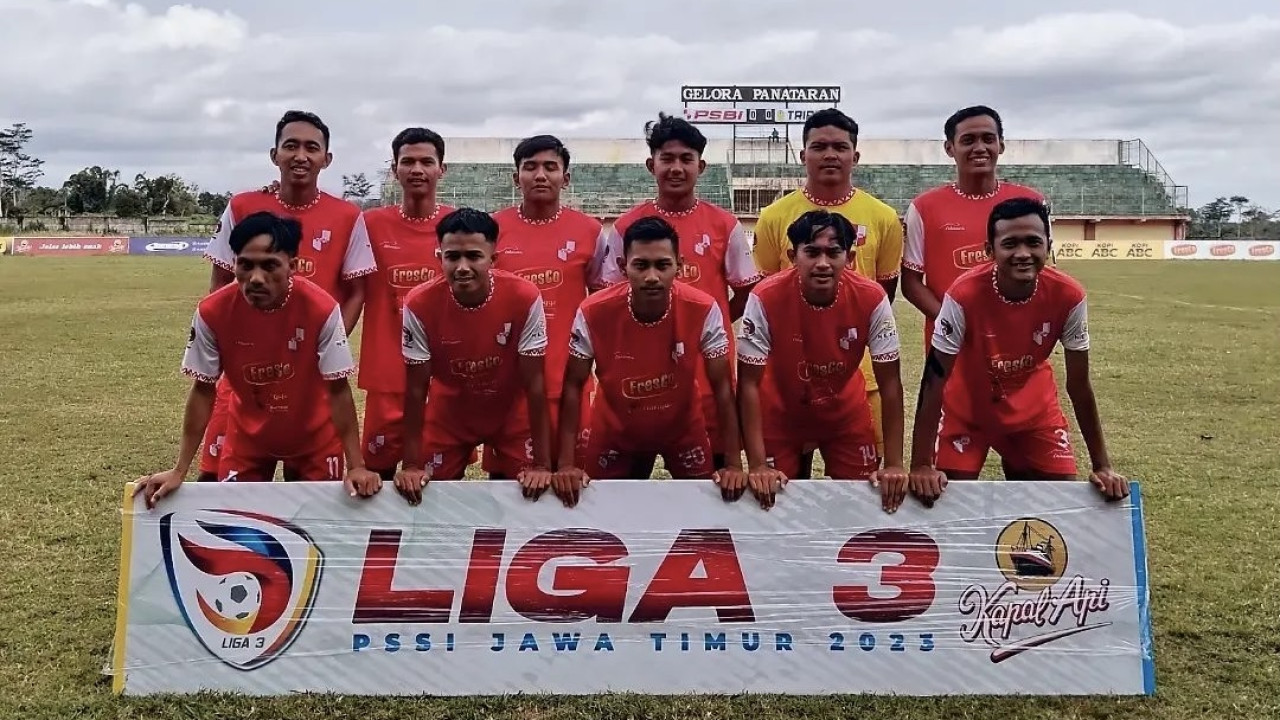 Skuad PSBO Blitar di kompetisi Liga 3 musim lalu. (dok. PSBI Blitar)