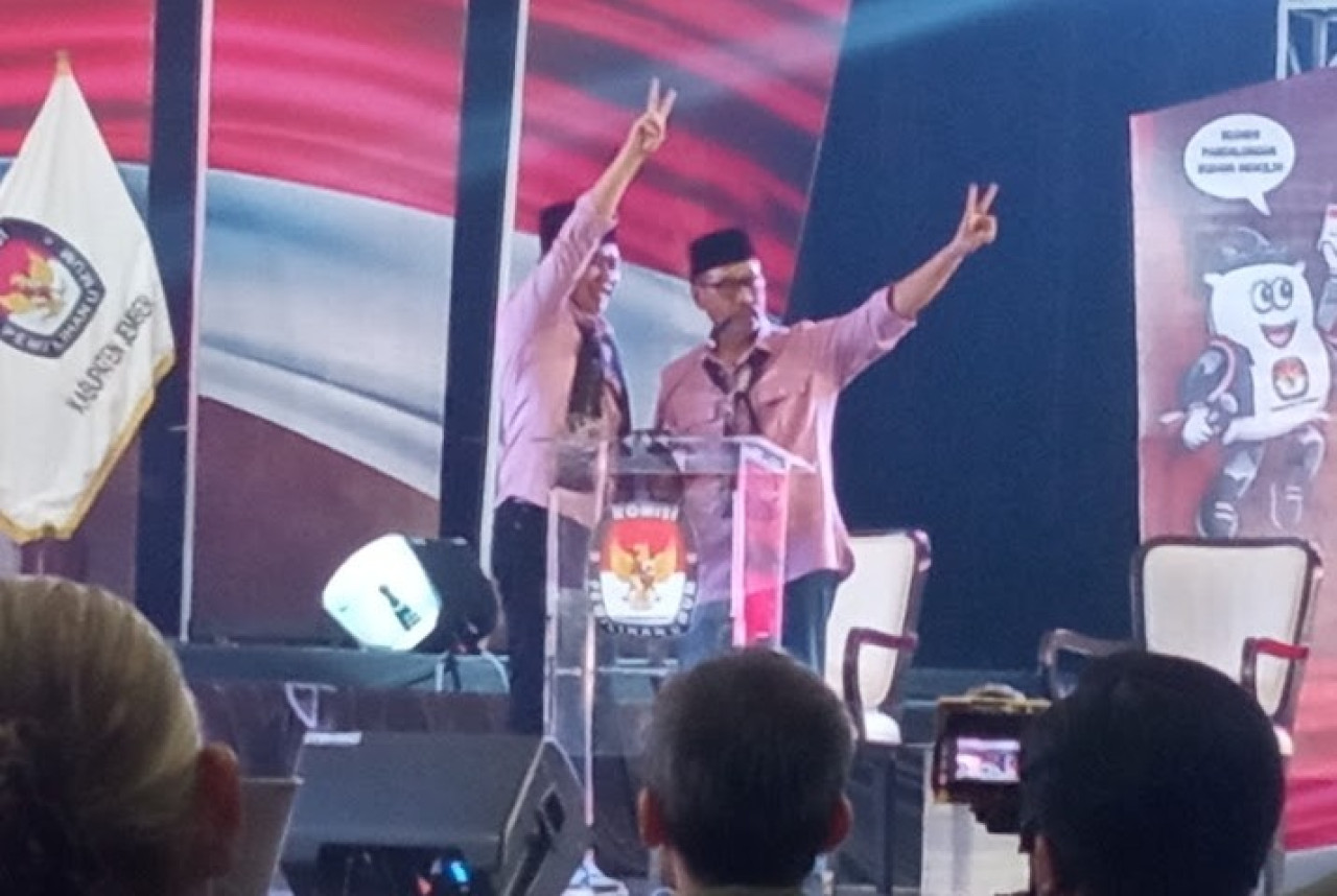 Gus Fawait saat debat sampaikan kunjungan wisatawan ke Jember merosot. (Foto; Sugianto/jatimnow.com)