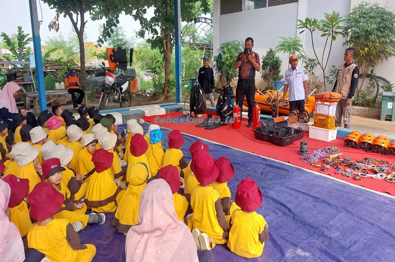 53 Bocah Usia Dini di Tuban Diperkenalkan Darurat Bencana