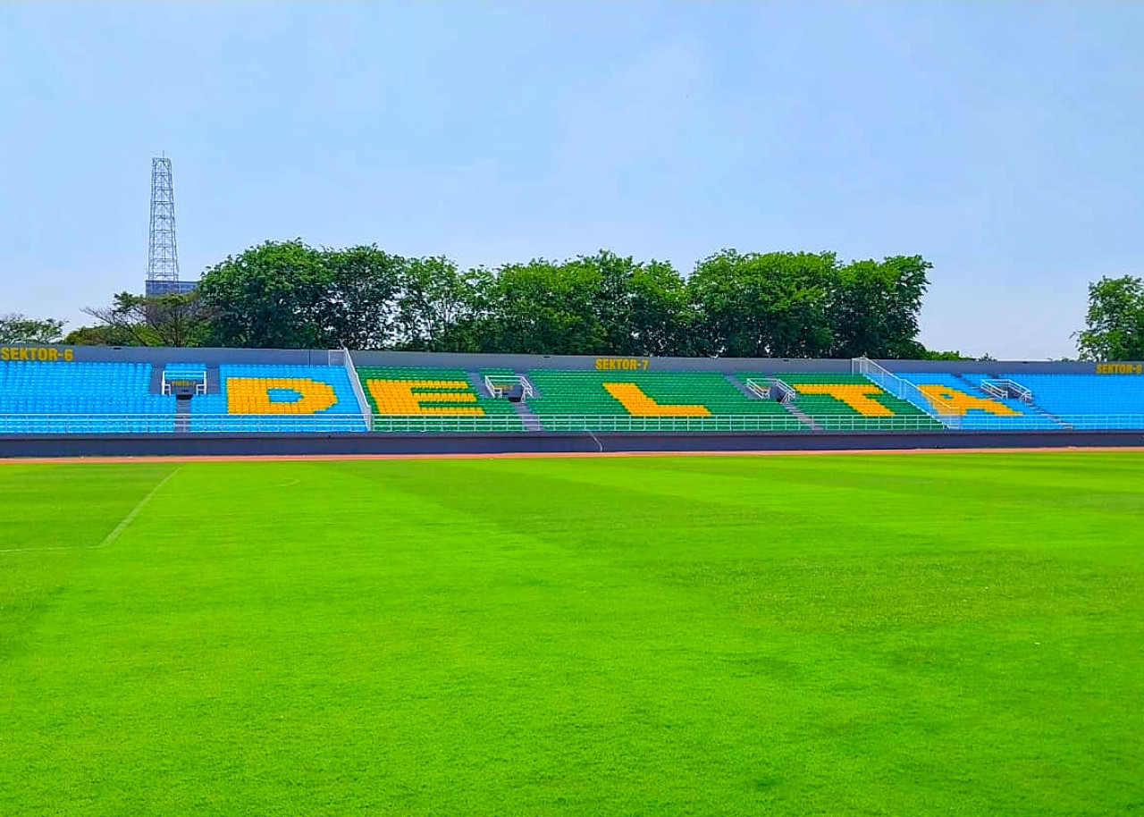 Wajah baru Stadion Gelora Delta Sidoarjo (GDS). (Foto-foto: Ahaddiini HM/jatimnow.com)