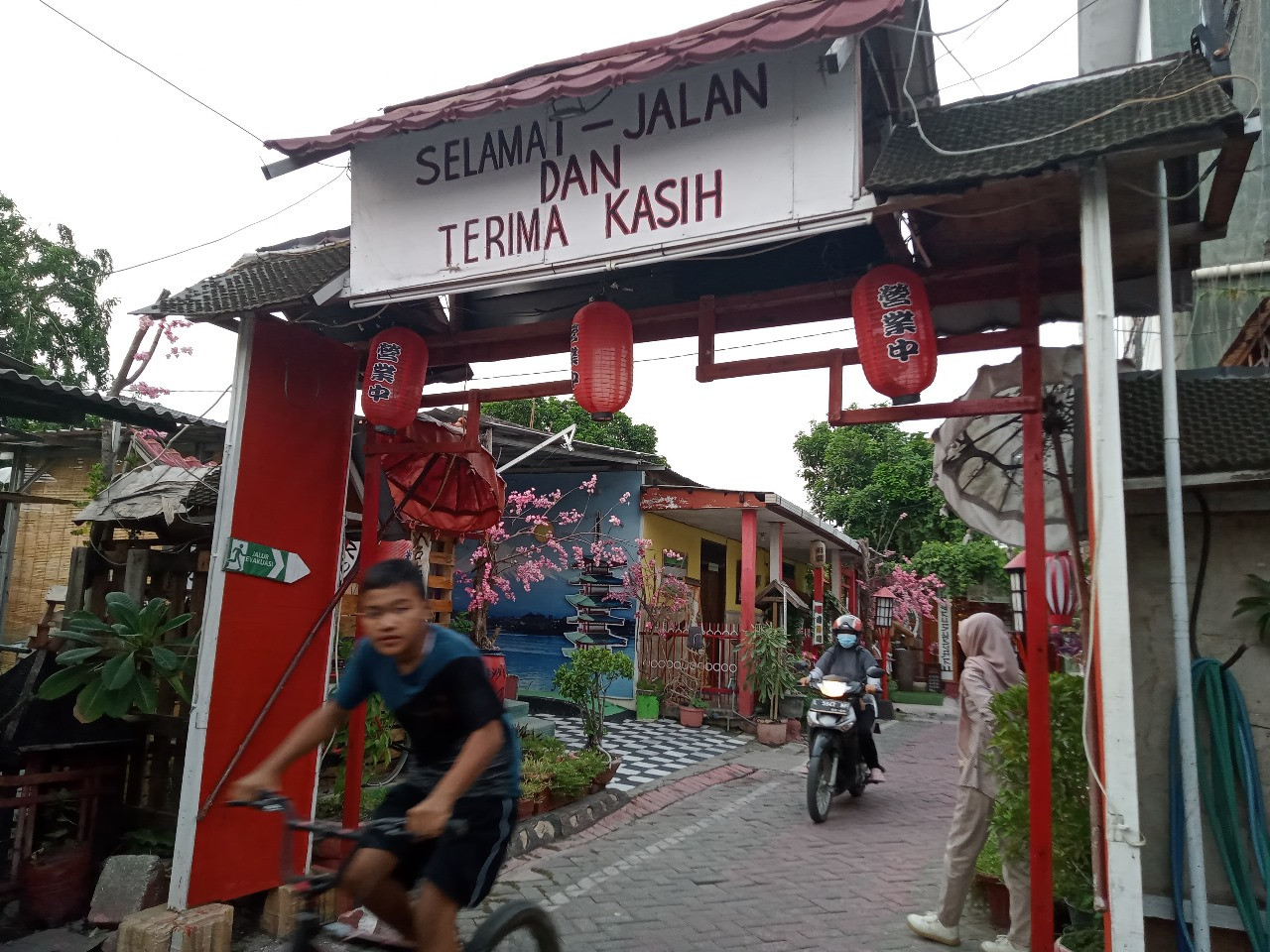 Gerbang masuk Kampung Jelita. (Foto: Aulia/jatimnow.com)