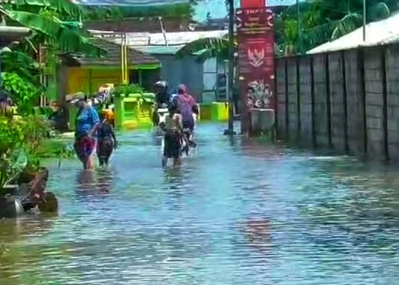 Hujan Deras Terus Menerus, 5 Desa di Sidoarjo Terendam Banjir