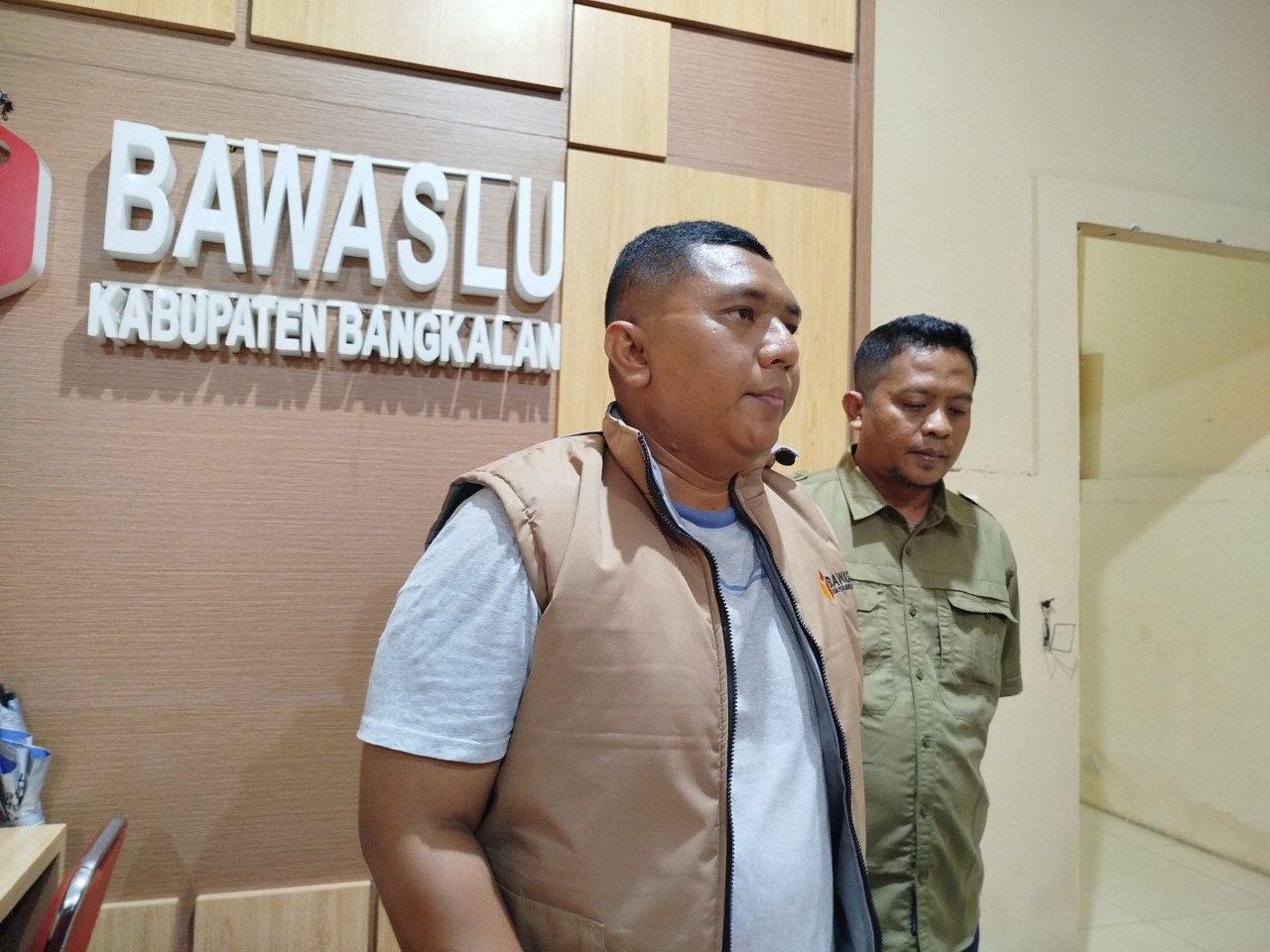 Ketua Bawaslu Bangkalan, Ahmad Mustain Saleh. (Foto: Fathor Rahman/jatimnow.com)