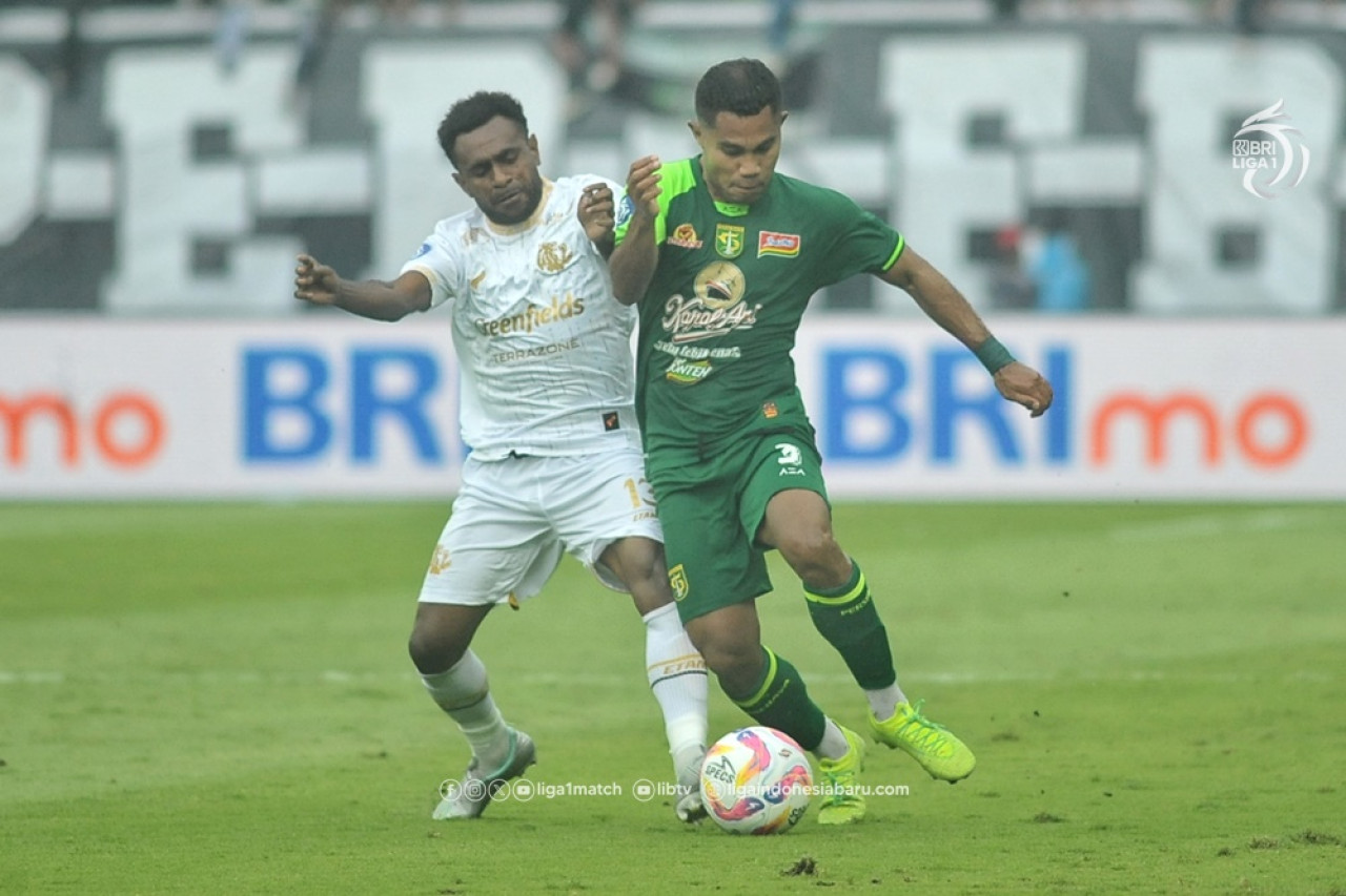 Persesbaya Surabaya saat melawan Arema FC. (Foto: LIB for jatimnow.com)