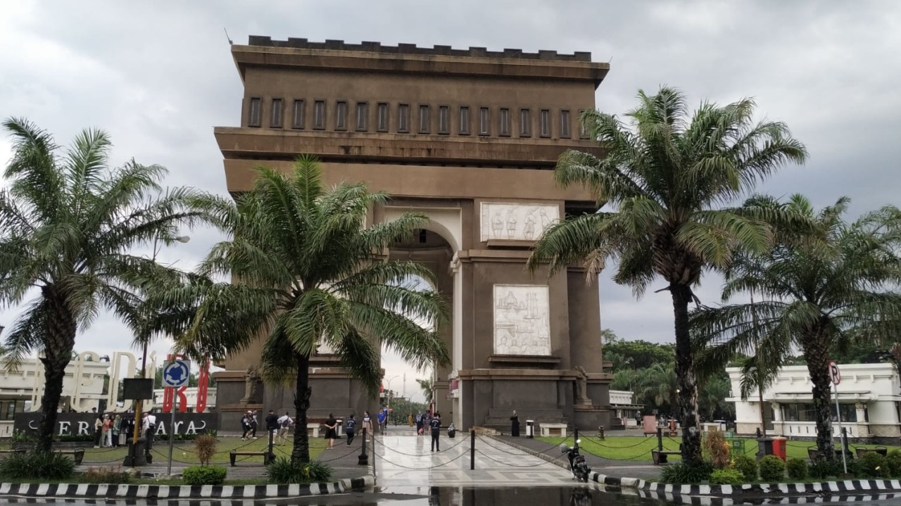 Monumen Simpang Lima Gumul (SLG) Kediri. (Foto: Yanuar Dedy/jatimnow.com)