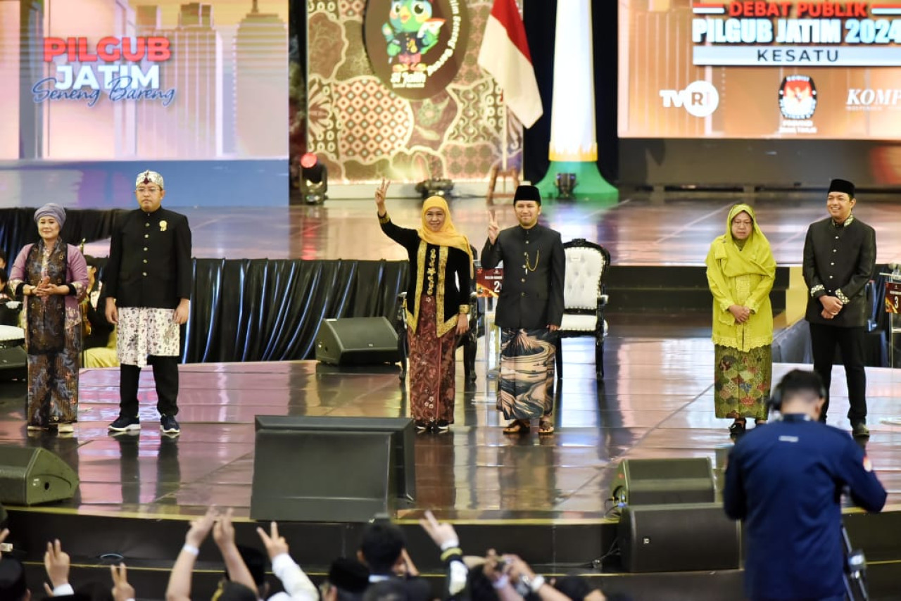 3 paslon gubernur dan wakil gubernur Jatim 2024 (dok.jatimnow.com)