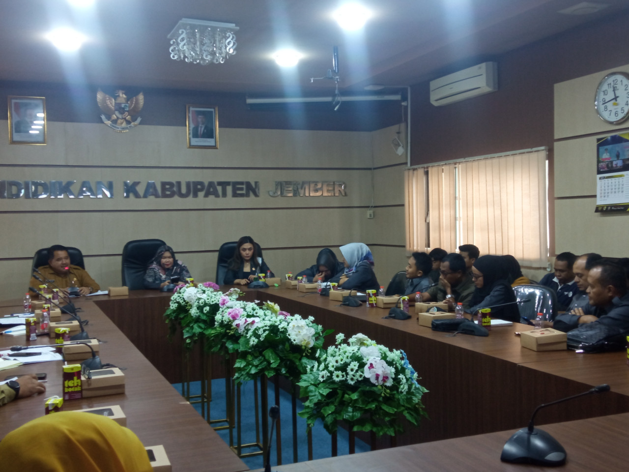 Komisi D DPRD Jember kunjungan ke Dispendik (Sugianto)