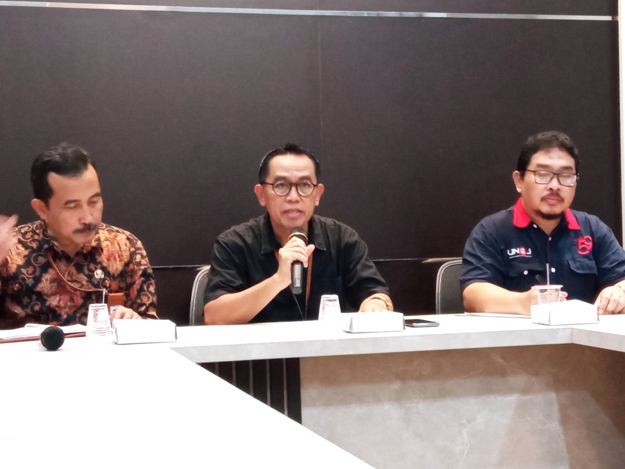 Konferensi pers Unej perihal mahasiswa tewas (Foto: Sugianto/jatimnow.com)