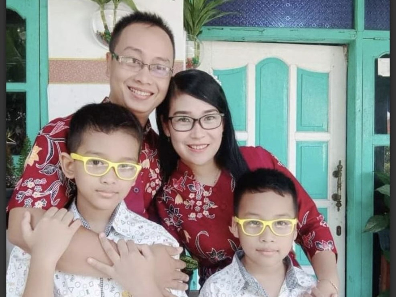 Potret keluarga perampokan dan pembunuhan di Kediri. (media sosial)