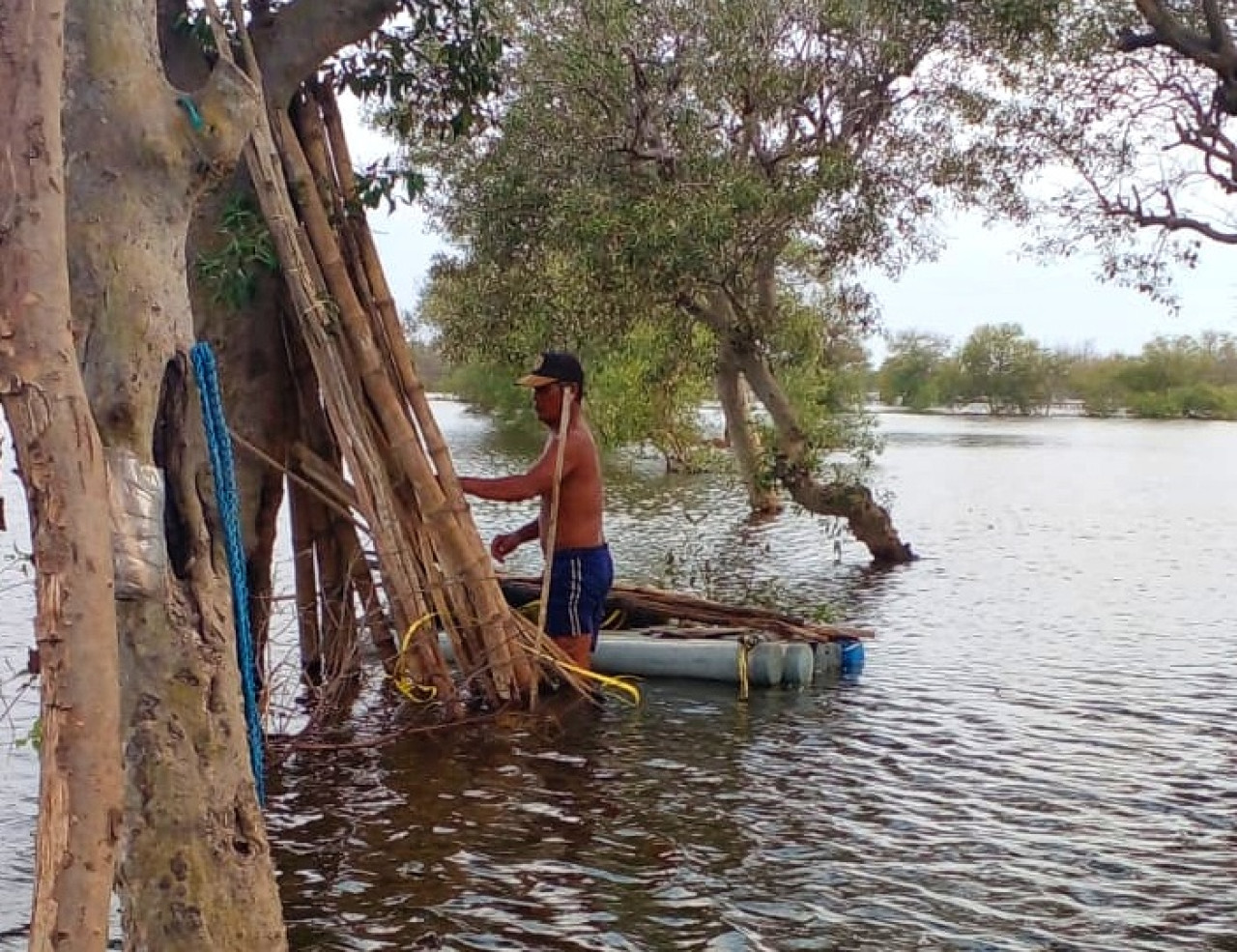 Ratusan Hektare Tambak di Sedati Diterjang Banjir Rob, Tolong Pak Bupati!