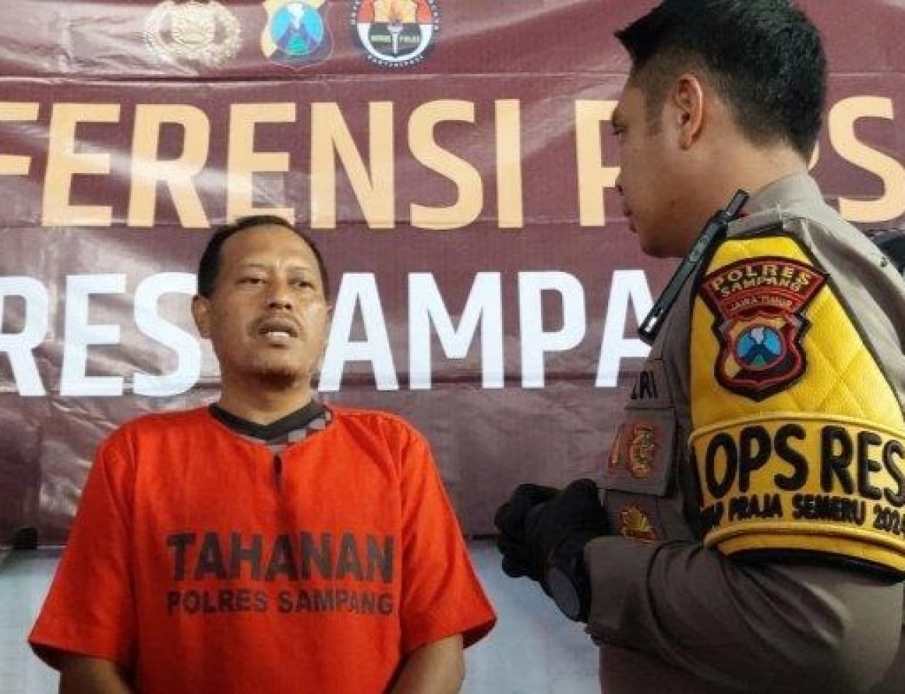 Pelaku TPPO di Sampang. (Foto: Fathor Rahman/jatimnow.com)