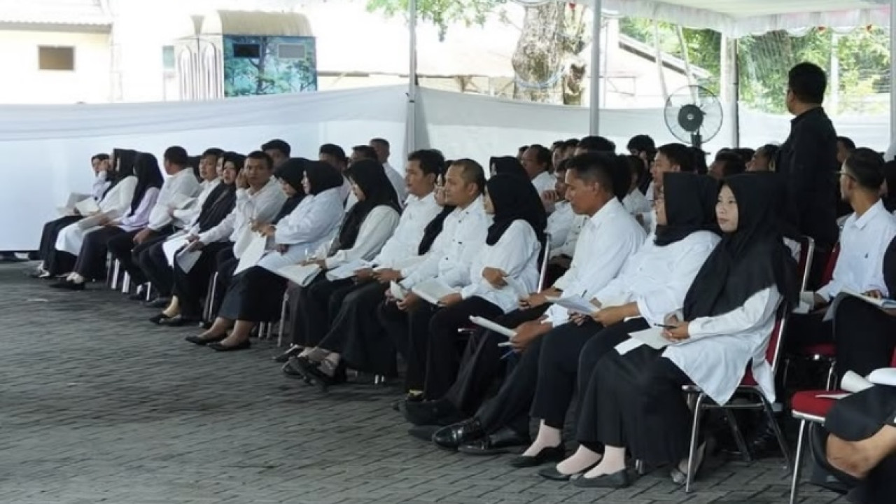 Pelaksanaan tes PPPK Pemkab Kediri. (Foto: Pemkab Kediri/jatimnow.com)