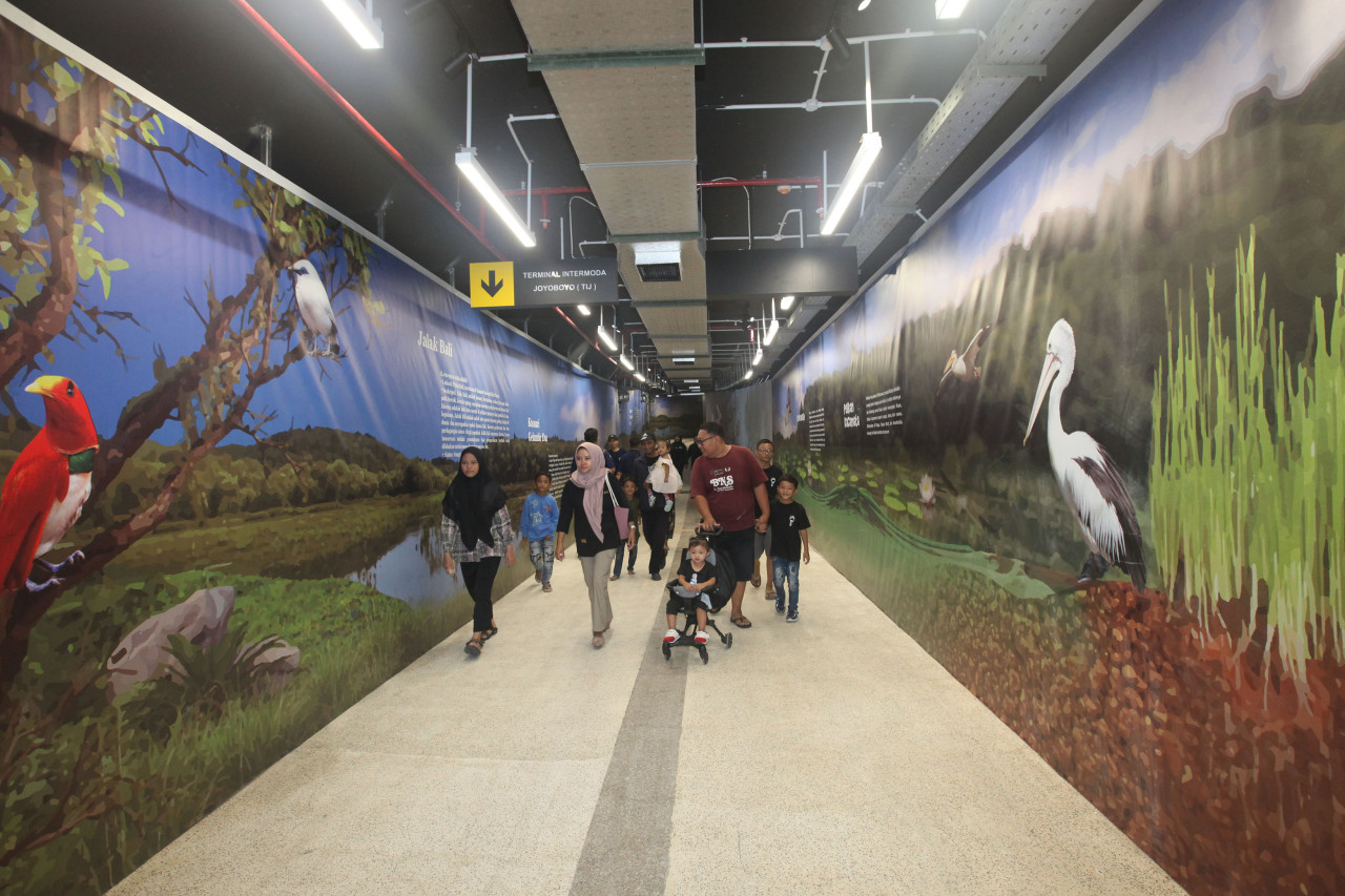 Terowongan pejalan kaki dari Joyoboyo menuju KBS (foto-foto: Humas Pemkot Surabaya for jatimnow.com)