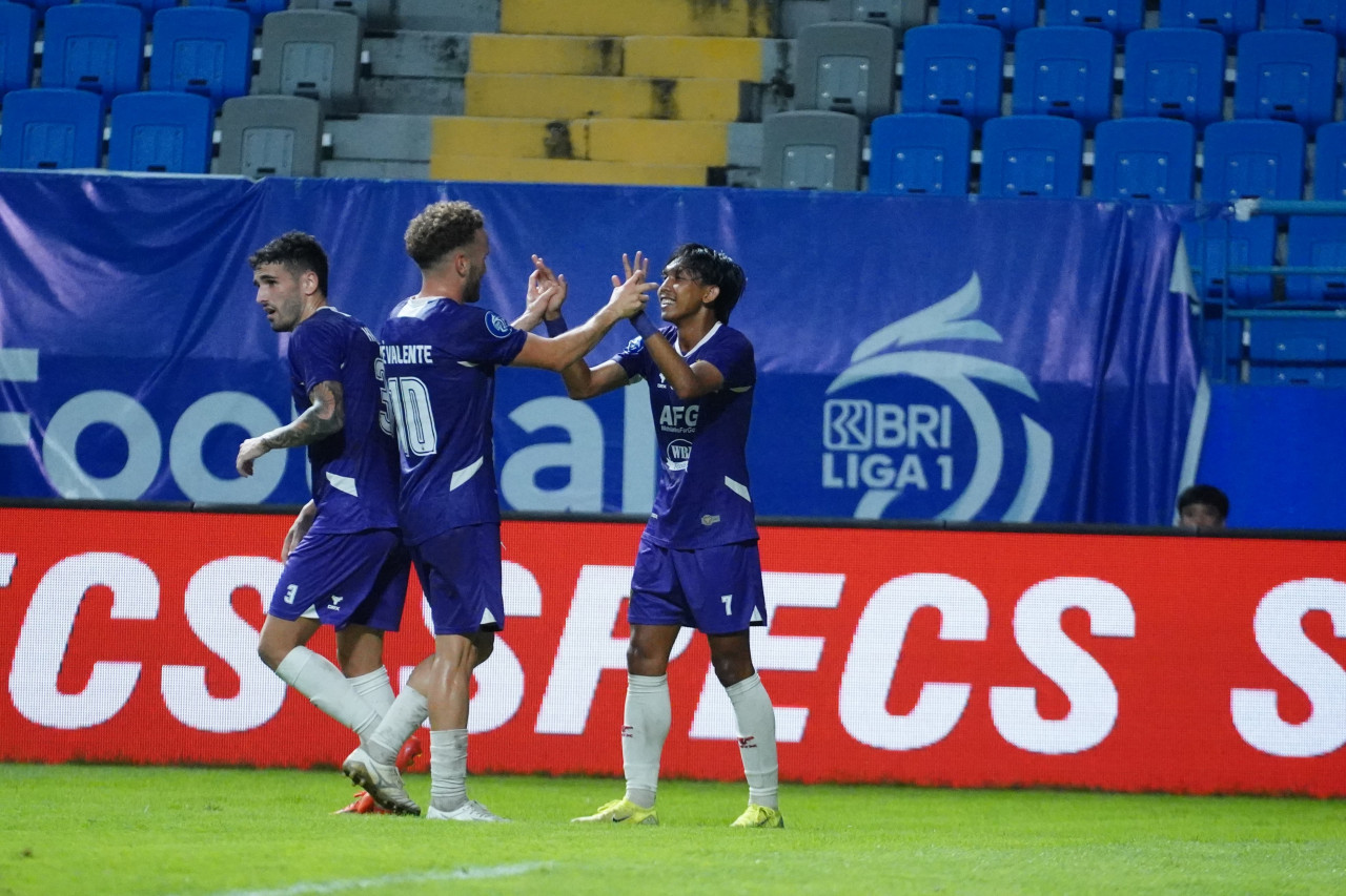 Persik Kediri Vs Borneo FC. (Foto: Persik Kediri/jatimnow.com)