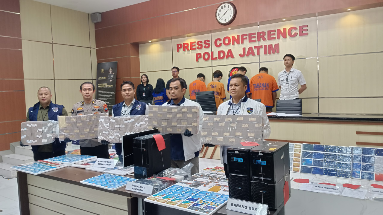 Polda Jatim Bongkar Sindikat Judol dan Pencucian Uang Jaringan Internasional