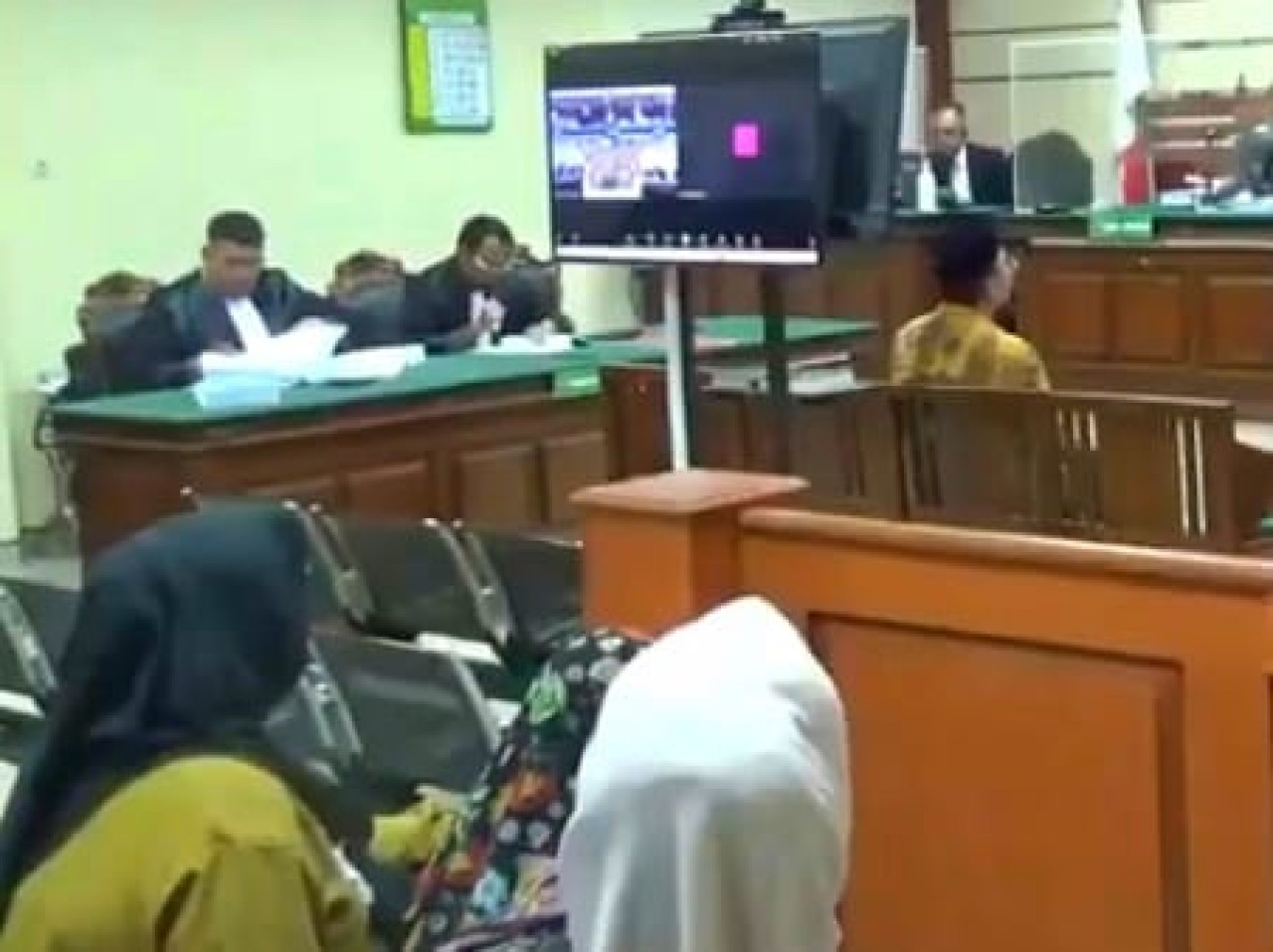 Sidang vonis Gus Muhdlor di Pengadilan Tindak Pidana Korupsi (Tipikor) Surabaya. (Foto: Ahaddiini HM/jatimnow.com).