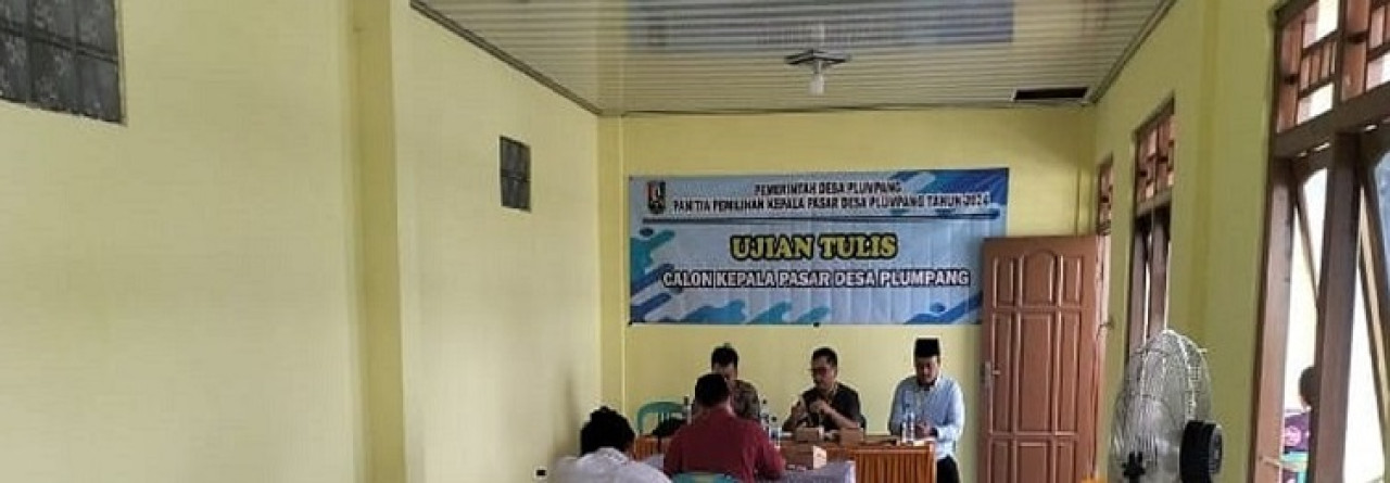 Proses seleksi kepala pasar Desa Plumpang, Kecamatan Plumpang, Kabupaten Tuban. (Foto: Humas Pemkab Tuban for jatimnow.com)