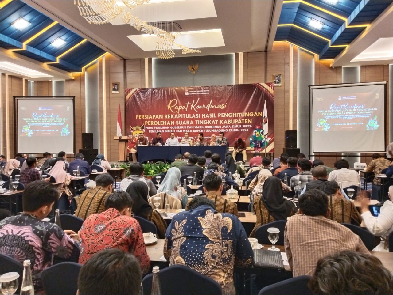 Rapat Pleno Rekapitulasi Perolehan Suara Pilkada Tulungagung Digelar Hari Ini
