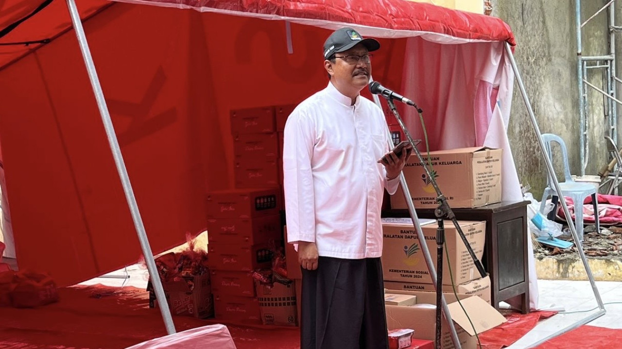 Menteri Sosial RI, Saifullah Yusuf, meresmikan Lumbung Sosial di Desa Blimbing, Mojo, Kediri. (Foto: Yanuar Dedy/jatimnow.com)