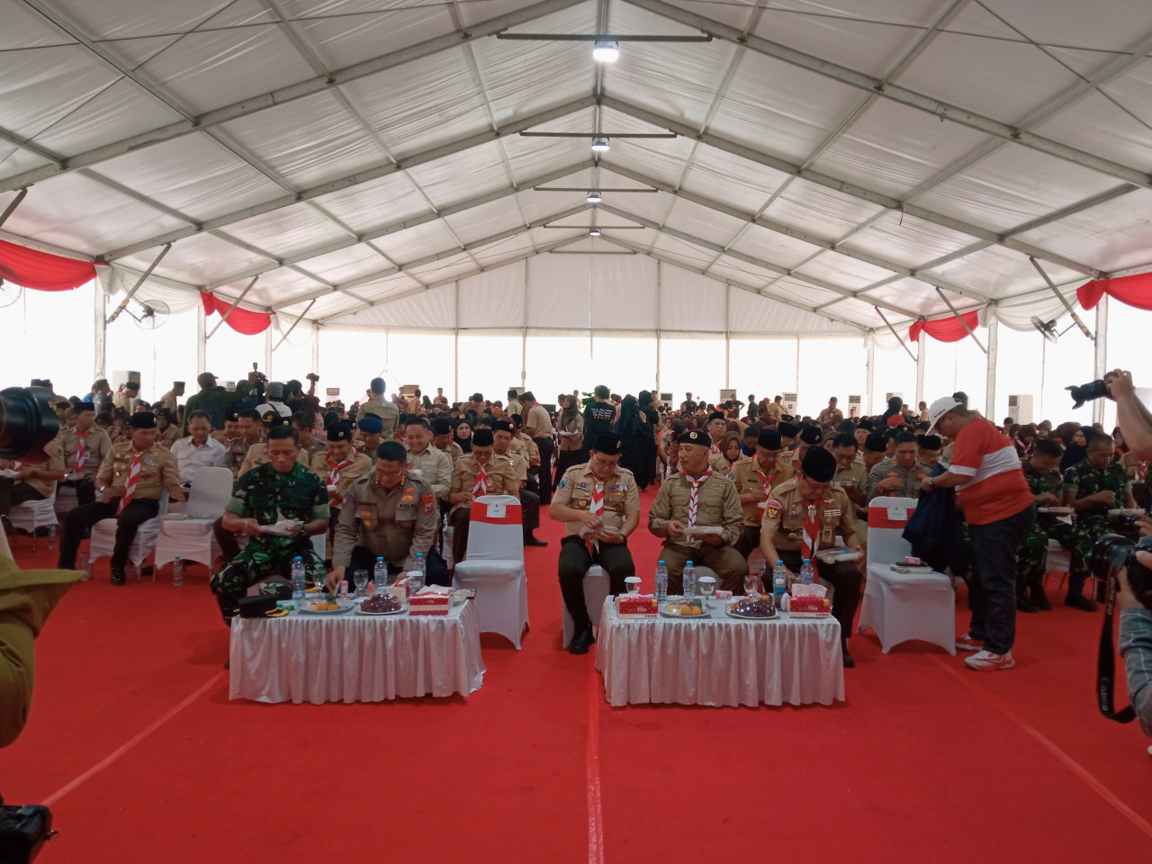 Simulasi MBG di City Forest Jember. (Foto: Sugianto/jatimnow.com)