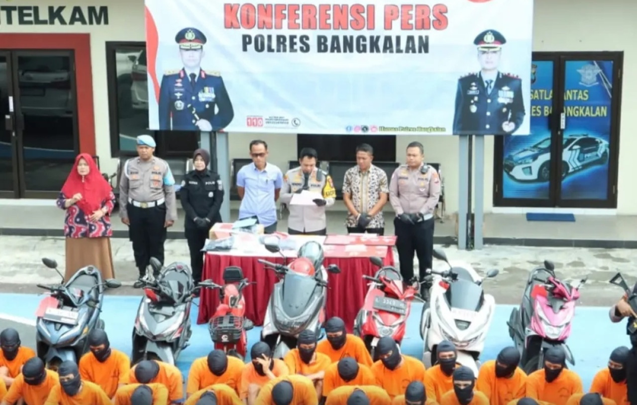 Polres Bangkalan Ringkus 43 Pelaku Kriminal