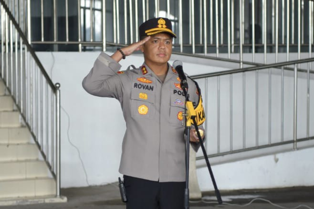 Kapolres Gresik AKBP Rovan Richard Mahenu membentuk tim khusus Macan Giri untuk memberantas kejahatan. (Foto: Humas Polres Gresik)