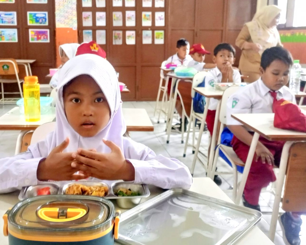 Program MBG di Sidoarjo (foto: Dini/jatimnow.com)