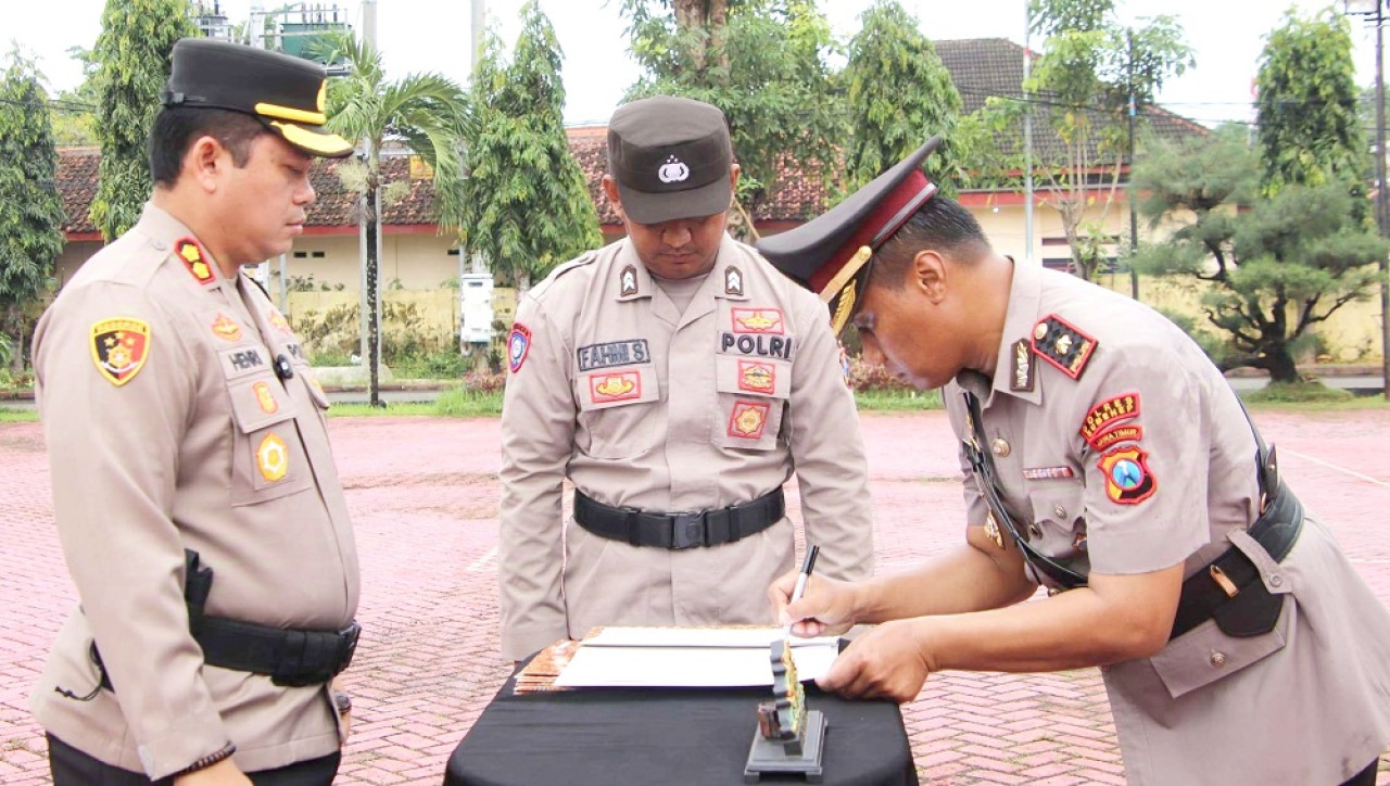 Proses Sertijab di Polres Sumenep. (Foto: dok. Humas Polres Sumenep)