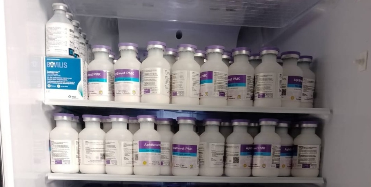 1.002 Ternak Tertular PMK, Disnakeswan Lamongan Distribusikan 7.050 Dosis Vaksin