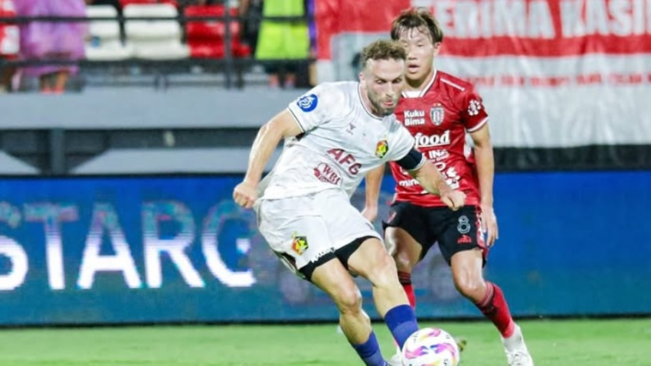 Ze Valente saat Persik Kediri hadapi Bali United. (Foto: Persik Kediri/jatimnow.com)