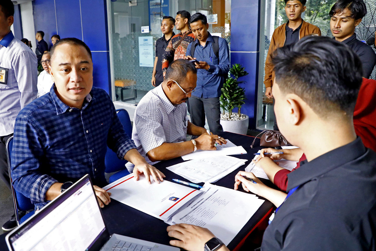 Eri-Armuji saat menjalani tes kesehatan jelang pelantikan (foto: Humas Pemkot Surabaya for jatimnow.com)